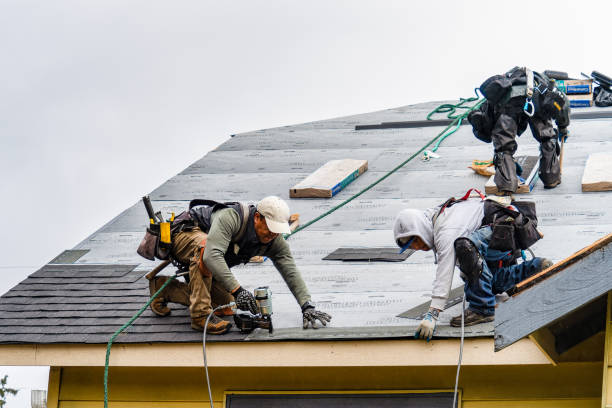 Professional Roofing technician working in Gracemont, OK